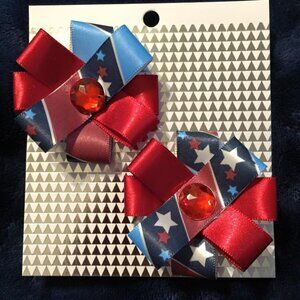 Red, White & Blue Handmade Hair Bows, Bows For Infants, Children, Teens, Adults
